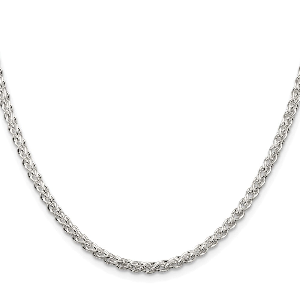 Sterling Silver Rhodium-plated 3mm Round Spiga ChainQSP080R