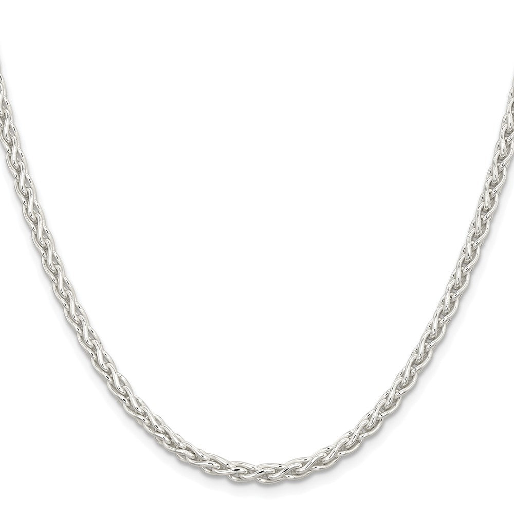 Sterling Silver Rhodium-plated 3.7mm Round Spiga ChainQSP100R