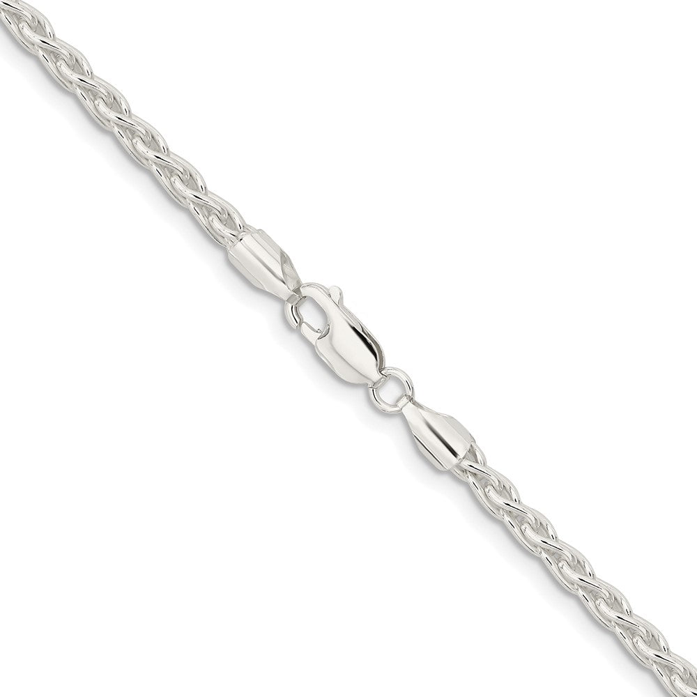 Sterling Silver Rhodium-plated 3.7mm Round Spiga ChainQSP100R