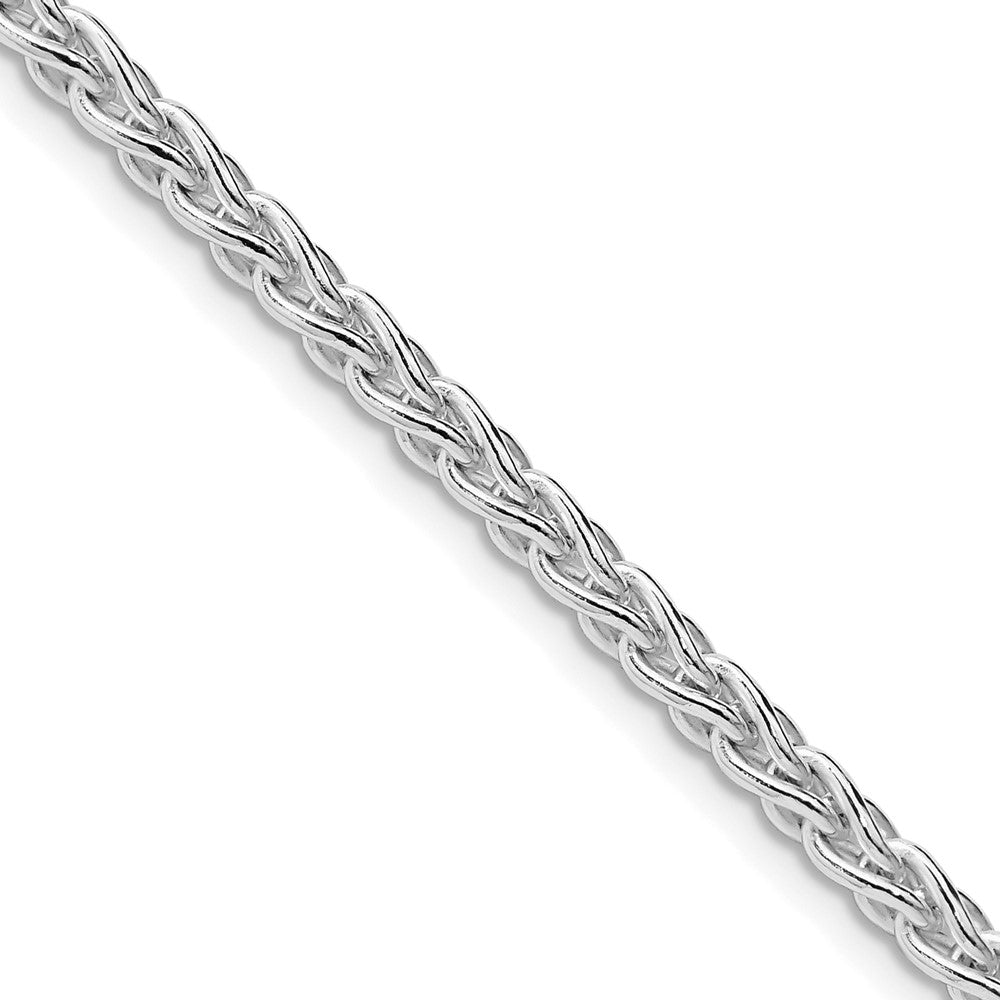 Sterling Silver Rhodium-plated 3.7mm Round Spiga ChainQSP100R