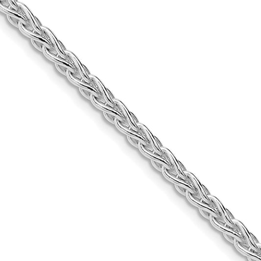 Sterling Silver Rhodium-plated 3.7mm Round Spiga ChainQSP100R