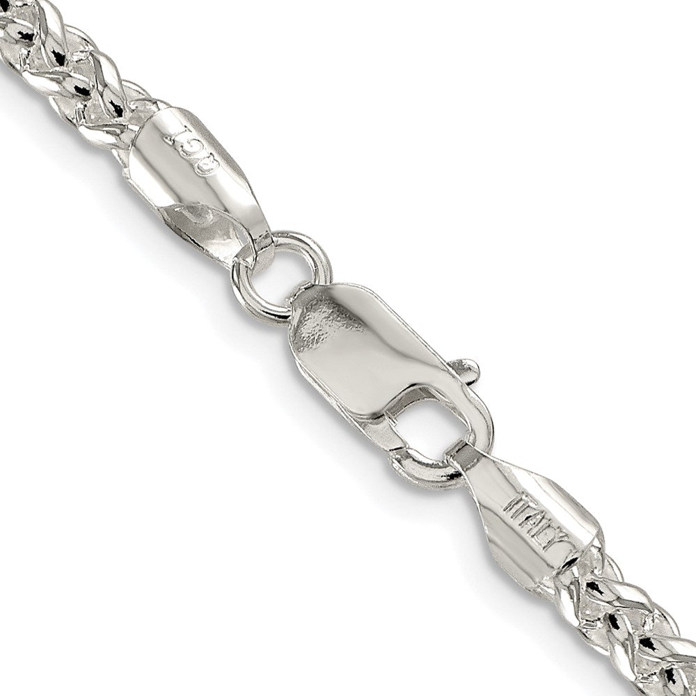 Sterling Silver Rhodium-plated 4mm Round Spiga ChainQSP150R