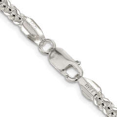 Sterling Silver Rhodium-plated 4mm Round Spiga ChainQSP150R