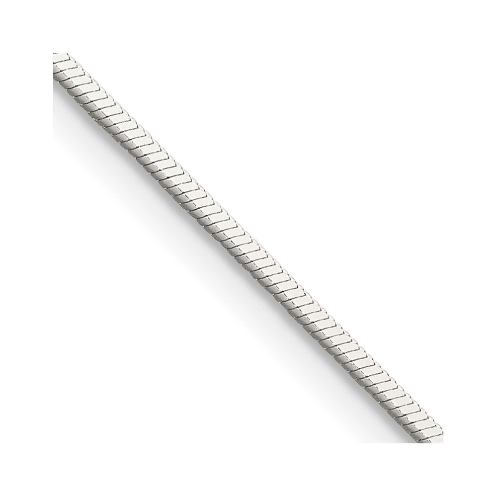 Sterling Silver 1mm Square Snake ChainQSQ030