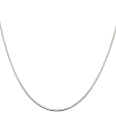 Sterling Silver 1.25mm Square Snake ChainQSQ040