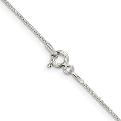 Sterling Silver .85mm Diamond-cut Round Spiga ChainQSR025