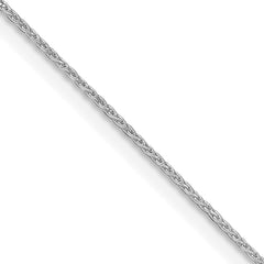 Sterling Silver Rhodium-plated .85mm Diamond-cut Round Spiga ChainQSR025R