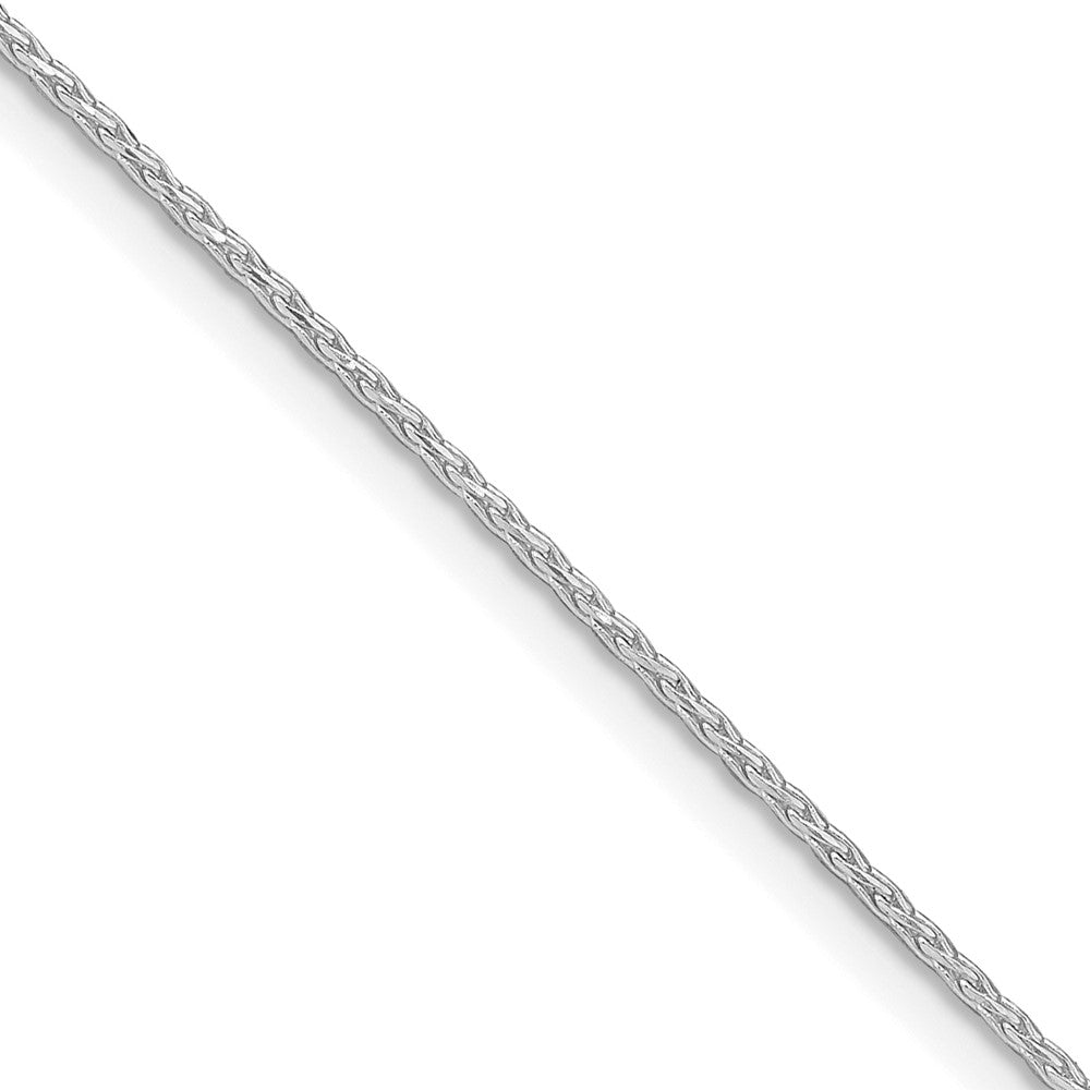 Sterling Silver Rhodium-plated 1.25mm Diamond-cut Round Spiga ChainQSR035R