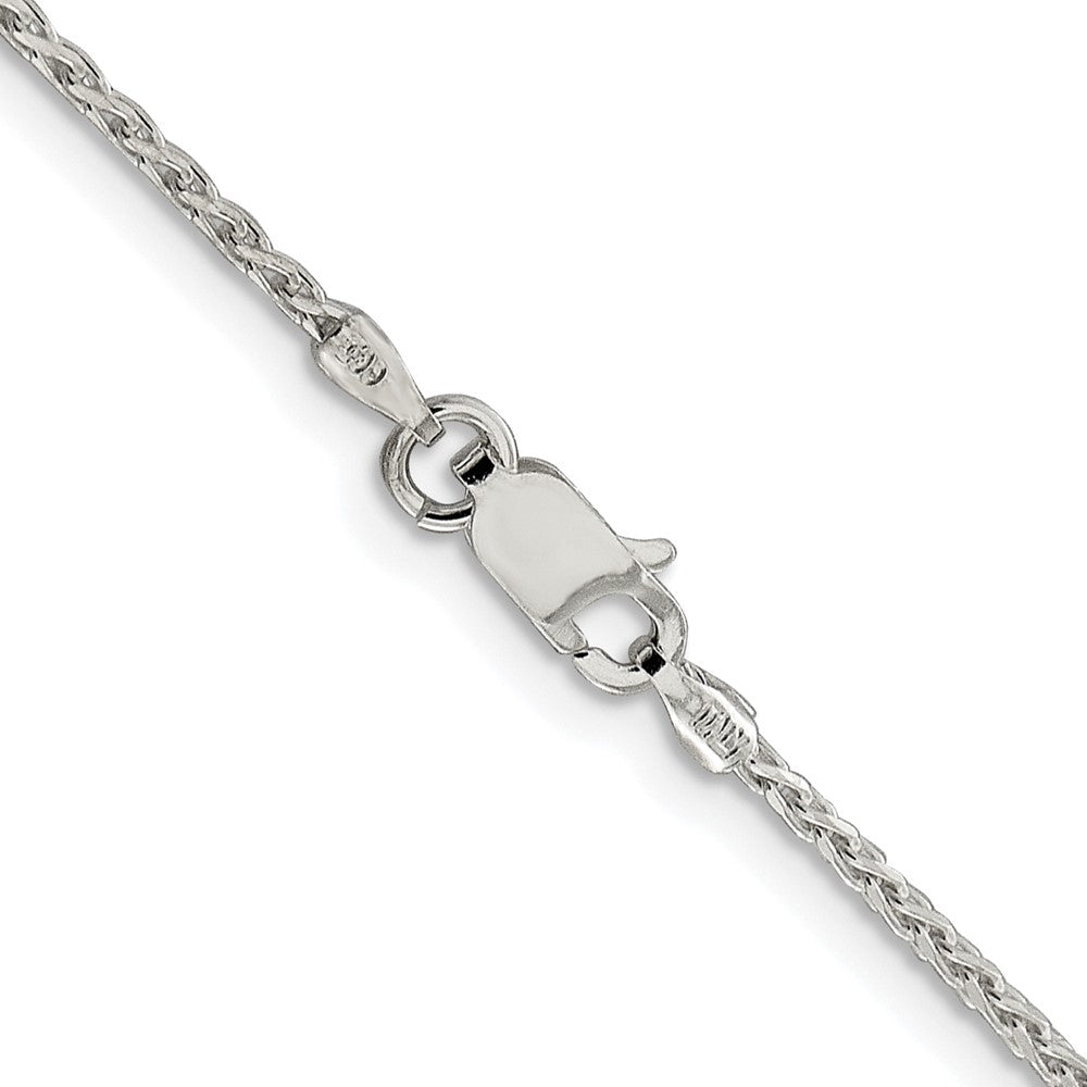 Sterling Silver Rhodium-plated 1.45mm Diamond-cut Round Spiga ChainQSR040R