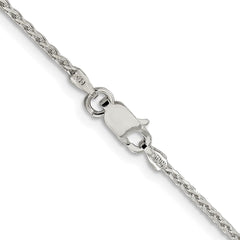 Sterling Silver Rhodium-plated 1.45mm Diamond-cut Round Spiga ChainQSR040R