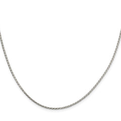 Sterling Silver 1.7mm Diamond-cut Round Spiga ChainQSR050
