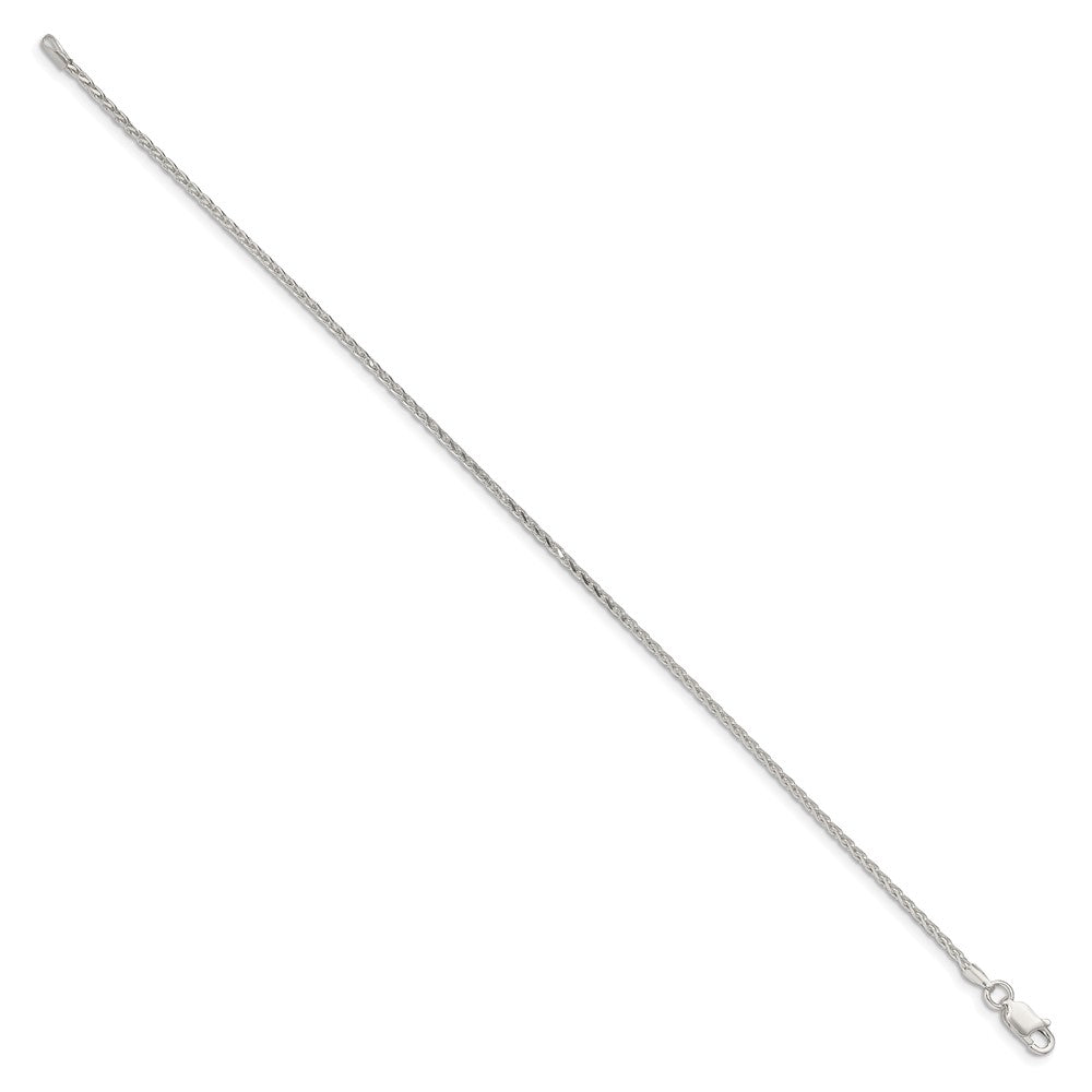 Sterling Silver 1.7mm Diamond-cut Round Spiga Chain QSR050-8