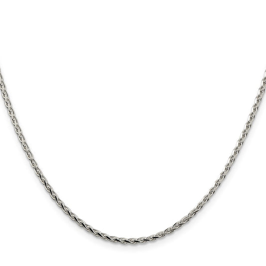Sterling Silver 2.15mm Diamond-cut Round Spiga ChainQSR060