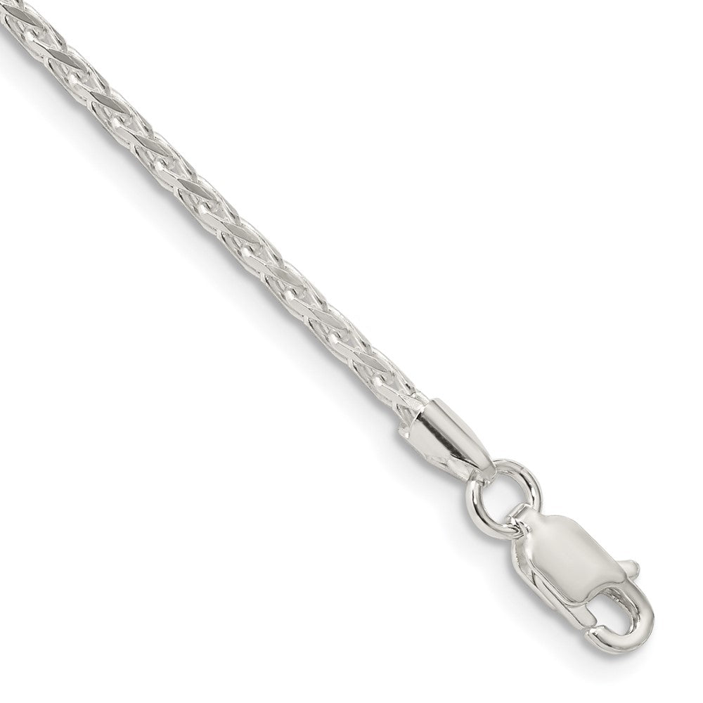 Sterling Silver 2.15mm Diamond-cut Round Spiga Chain QSR060-8