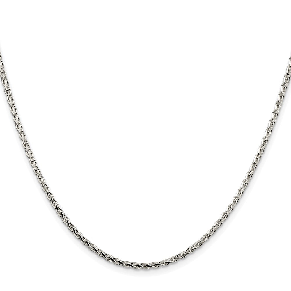 Sterling Silver Rhodium-plated 2.15mm Diamond-cut Round Spiga ChainQSR060R