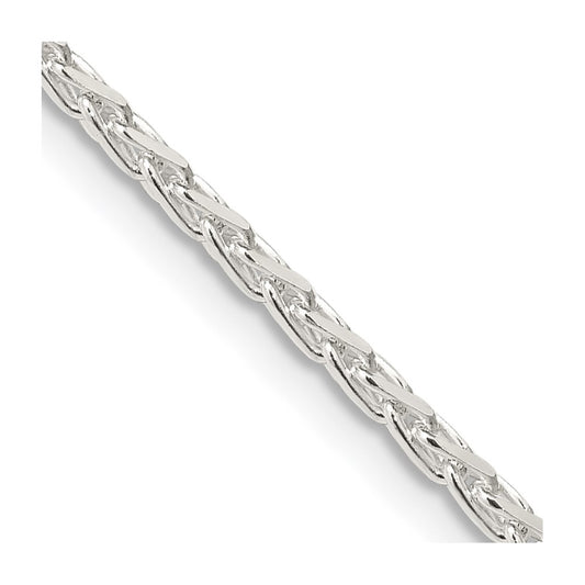 Sterling Silver 2.15mm Diamond-cut Round Spiga ChainQSR060