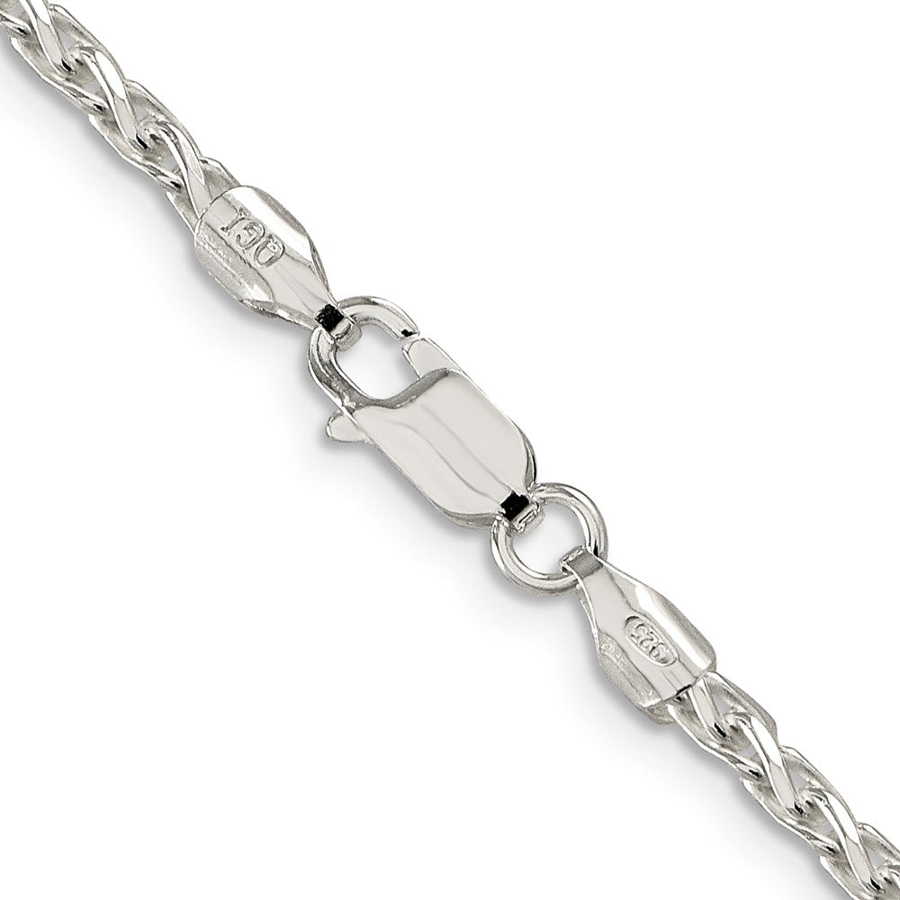 Sterling Silver 2.85mm Diamond-cut Round Spiga ChainQSR080