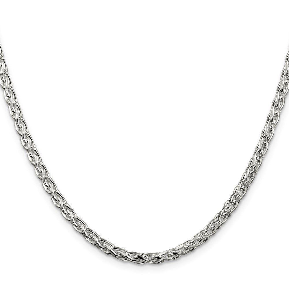 Sterling Silver 3.5mm Diamond-cut Round Spiga ChainQSR100
