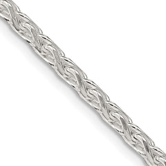 Sterling Silver 3.5mm Diamond-cut Round Spiga ChainQSR100