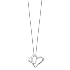 Sentimental Expressions Sterling Silver Rhodium-plated Mother A Part of My Heart 18 Inch Necklace QSX246
