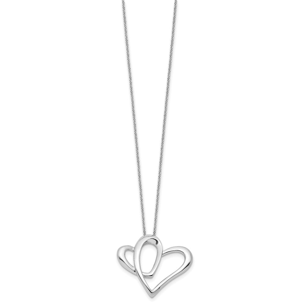 Sentimental Expressions Sterling Silver Rhodium-plated Daughter A Part of My Heart 18 Inch Necklace QSX247