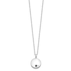 Sentimental Expressions Sterling Silver Rhodium-plated Tear in Circle Ash Holder 18 Inch Necklace QSX535