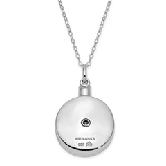 Sentimental Expressions Sterling Silver Rhodium-plated Gold-plated Your Brightest Star Ash Holder 18 Inch Necklace QSX574