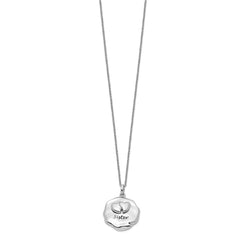 Sentimental Expressions Sterling Silver Rhodium-plated Antiqued For You My Sister 18in. Necklace QSX597