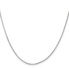 Sterling Silver 1.1mm Diamond-cut Round Box ChainQVX022