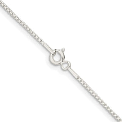 Sterling Silver Rhodium-plated 1.1mm Diamond-cut Round Box ChainQVX022R