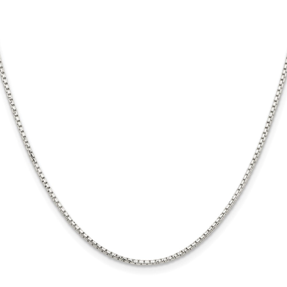 Sterling Silver 1.5mm Diamond-cut Round Box ChainQVX028