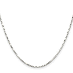 Sterling Silver 1.5mm Diamond-cut Round Box ChainQVX028