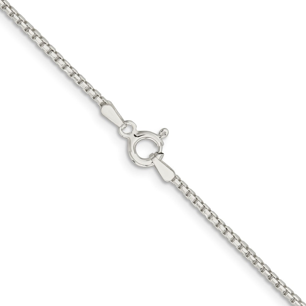 Sterling Silver 1.5mm Diamond-cut Round Box ChainQVX028