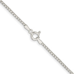 Sterling Silver Rhodium-plated 1.5mm Diamond-cut Round Box ChainQVX028R
