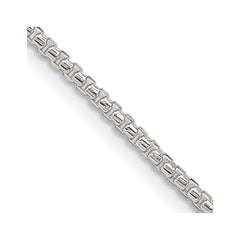 Sterling Silver 1.75mm Diamond-cut Round Box ChainQVX035