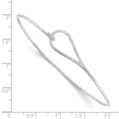 White Ice Sterling Silver Rhodium-plated Diamond Bangle QW345