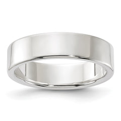 Sterling Silver 5mm Lightweight Flat Size 10 Band