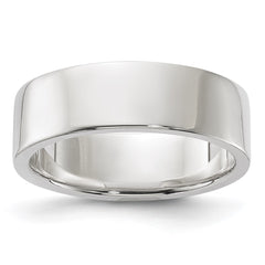 Sterling Silver 6mm Lightweight Flat Size 10 Band
