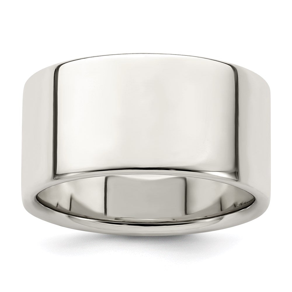 Sterling Silver 10mm Lightweight Flat Size 10 Band