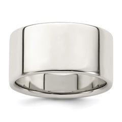 Sterling Silver 10mm Lightweight Flat Size 10 Band