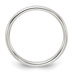 Sterling Silver 2mm Half Round Size 10 Band
