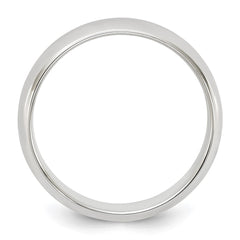Sterling Silver 5mm Half Round Size 10 Band