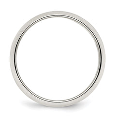 Sterling Silver 7mm Half Round Size 10 Band