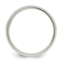 Sterling Silver 9mm Half Round Milgrain Size 10 Band