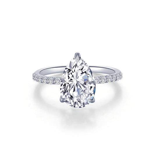 LAFONN Pear-Shaped Solitaire Engagement Ring R0483CLP05