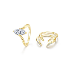 Marquise Muse Ring Set