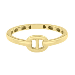 Yellow Gold Polished Mariner Fashion Ring
