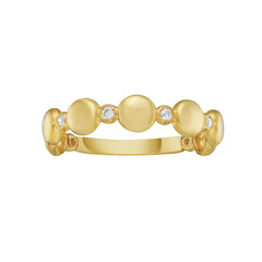 Yellow Gold Polished Gold Baubles Ring
