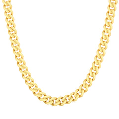 Yellow Gold Polished Modern Lite Miami Cuban Bracelet