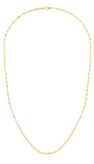 Yellow Gold Diamond Cut/ Textured Sparkle Valentino Necklace